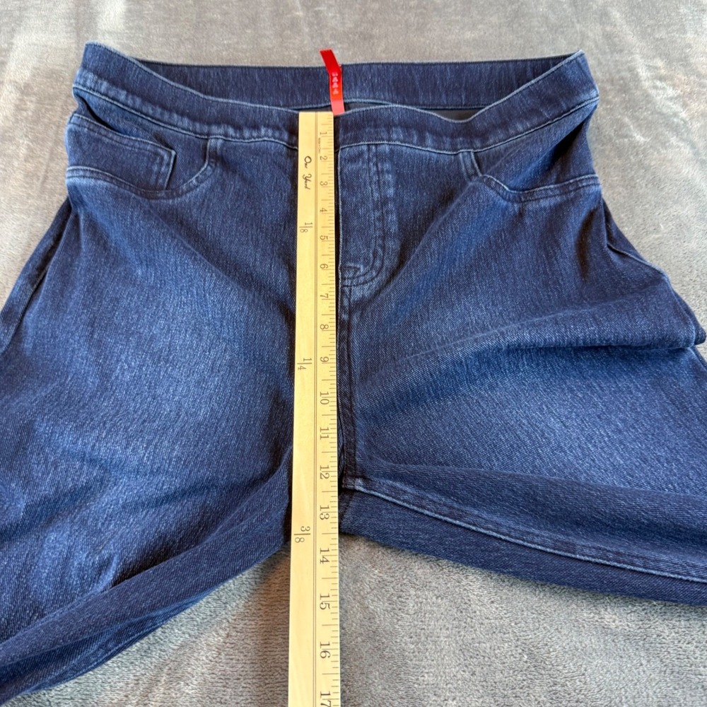Spanx Skinny Jeans Indigo Blue Denim Pull On Pants Womens 1X Petite - Picture 6 of 9